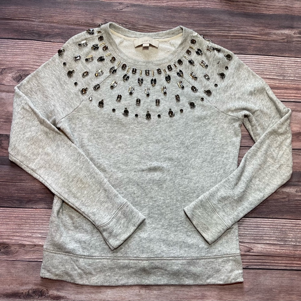 Loft Jeweled Sweater